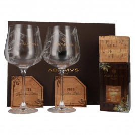 Adamus Dry Gin Organic Signature Edition 2023 44,4% Vol. 0,7l dovanų dėžutėje su 2 stiklinėmis ir padėkliukais