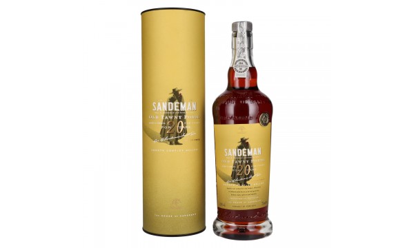 Sandeman 20 Years OLD TAWNY Porto 20% Vol. 0,75l dovanų dėžutėje, saldus