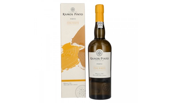 Ramos Pinto Porto Fine White 19% Vol. 0,75l dovanų dėžutėje, pusiau saldus Ramos Pinto Porto Fine White 19% Vol. 0,75l dovanų dėžutėje, pusiau saldus