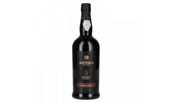 Justino's Madeira 5 Years Old RESERVE Fine Rich 19% Vol. 0,75l, pusiau saldus Justino's Madeira 5 Years Old RESERVE Fine Rich 19% Vol. 0,75l, pusiau saldus
