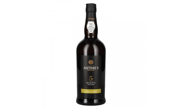 Justino's Madeira Wine 5 Years Old RESERVE Fine Dry 19% Vol. 0,75l, sausas