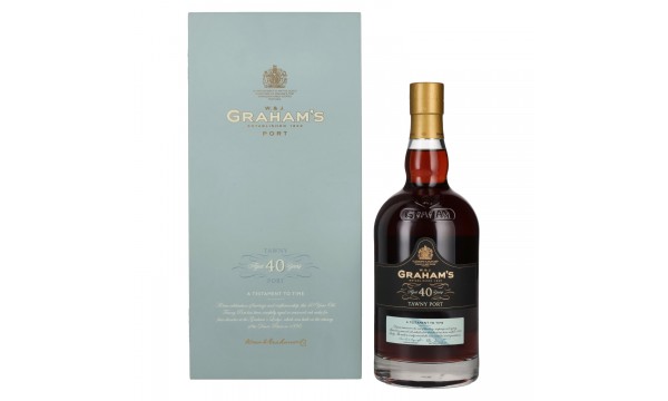 W. & J. Graham's Tawny Port 40 Years Old 20% Vol. 0,75l dovanų dėžutėje, saldus