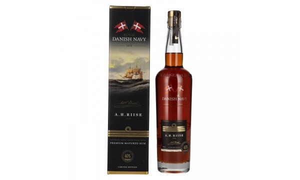 A.H. Riise Royal DANISH NAVY Superior Spirit Drink 40% Vol. 0,7l dovanų dėžutėje