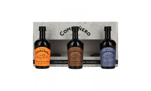 Compañero Giftbox 44,7% Vol. 3x0,05l dovanų dėžutėje