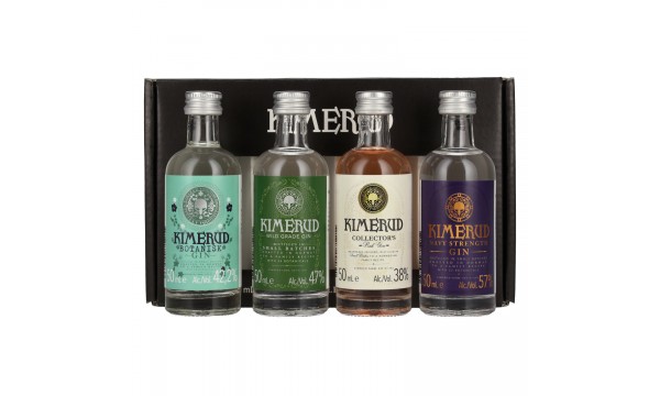 Kimerud Gin Gift Set 46% Vol. 4x0,05l dovanų dėžutėje