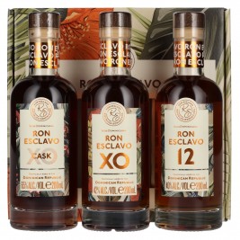 Ron Esclavo Giftbox 49% Vol. 3x0,2l dovanų dėžutėje