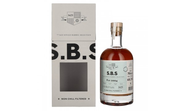 1423 S.B.S FIJI Rum Single Barrel Selection 2004 68,3% Vol. 0,7l dovanų dėžutėje 1423 S.B.S FIJI Rum Single Barrel Selection 2004 68,3% Vol. 0,7l dovanų dėžutėje