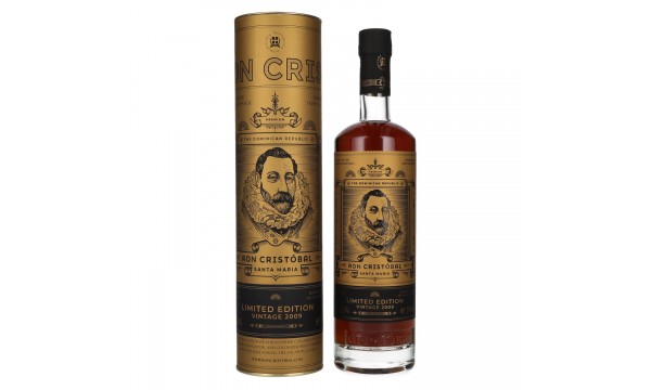 Ron Cristóbal Santa Maria Limited Edition Vintage 2009 45% Vol. 0,7l dovanų dėžutėje