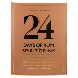 24 DAYS OF RUM AND SPIRIT DRINK The Original Tasting Box 41% Vol. 24x0,02l dovanų dėžutėje su 2 degustacinėmis taurėmis