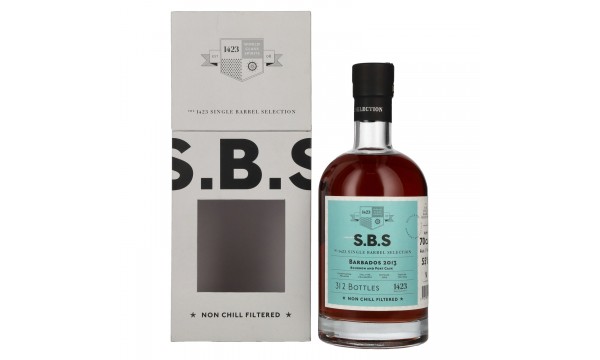 1423 S.B.S BARBADOS Bourbon and Port Cask 2013 55% Vol. 0,7l dovanų dėžutėje