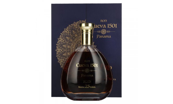 Ron Cueva 1501 Sistema 25 Solera Panama Rum 40% Vol. 0,7l dovanų dėžutėje