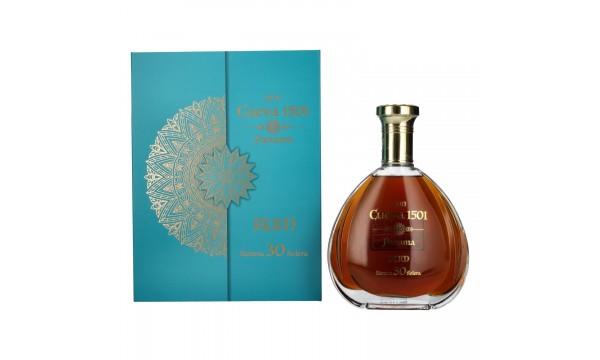 Ron Cueva 1501 Sistema 30 Solera Panama Rum 40% Vol. 0,7l dovanų dėžutėje