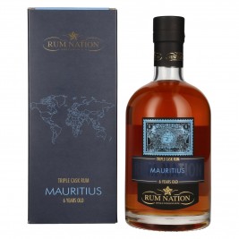 Rum Nation Mauritius 6 Years Old Triple Cask Rum Limited Edition Batch 1 43% Vol. 0,7l dovanų dėžutėje