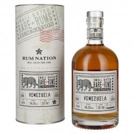 Rum Nation Rare Rums VENEZUELA 2010/2025 54,2% Vol. 0,7l dovanų dėžutėje