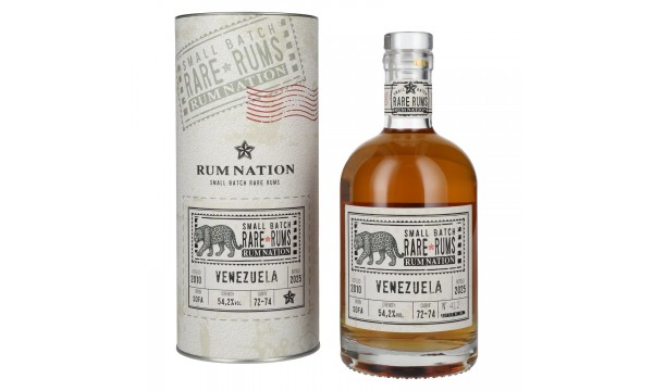 Rum Nation Rare Rums VENEZUELA 2010/2025 54,2% Vol. 0,7l dovanų dėžutėje