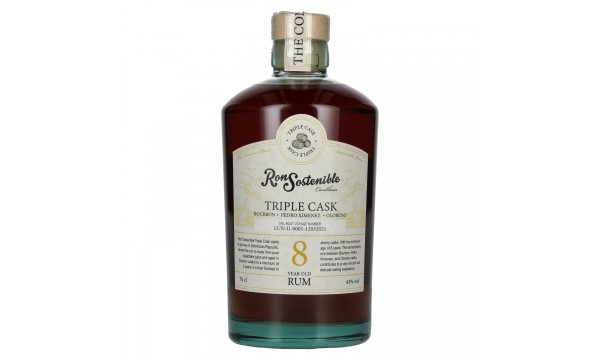 Ron Sostenible 8 Years Old Triple Cask Rum 43% Vol. 0,7l Ron Sostenible 8 Years Old Triple Cask Rum 43% Vol. 0,7l