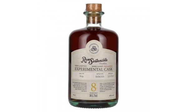 Ron Sostenible 8 Years Old Experimental Rioja Cask 43% Vol. 0,7l