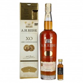 A.H. Riise 1888 COPENHAGEN XO Superior Spirit Drink 40,1% Vol. 0,7l dovanų dėžutėje su miniatiūra Non Plus Ultra 0,02l