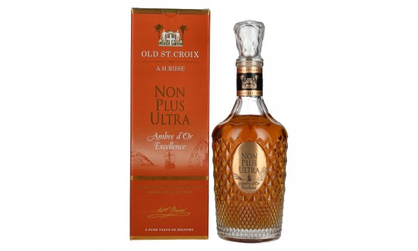 Old St. Croix A.H. Riise NON PLUS ULTRA Ambre d'Or Excellence 42% Vol. 0,7l dovanų dėžutėje