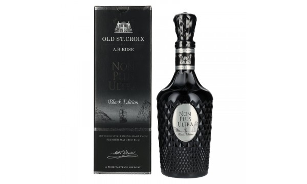 Old St. Croix NON PLUS ULTRA Black Edition Superior Spirit Drink 42% Vol. 0,7l dovanų dėžutėje
