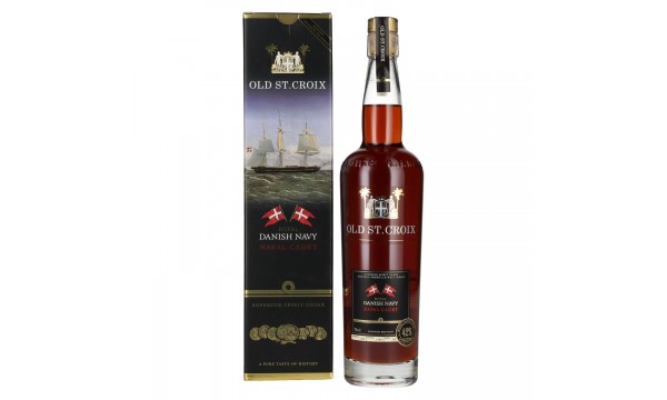 Old St. Croix A.H. Riise Royal DANISH NAVY NAVAL CADET Superior Spirit Drink 42% Vol. 0,7l dovanų dėžutėje