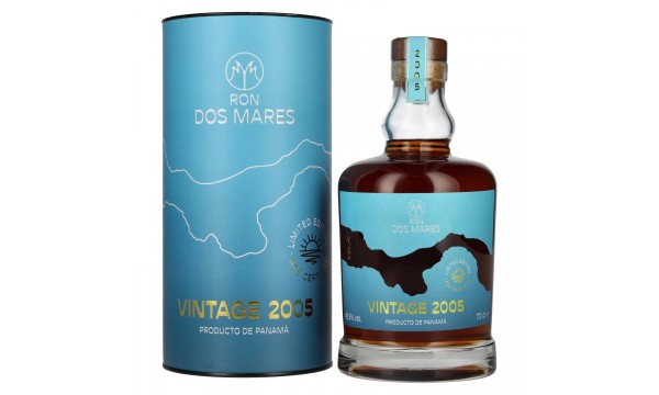 Ron Dos Mares Limited Edition Vintage 2005 45,3% Vol. 0,7l dovanų dėžutėje
