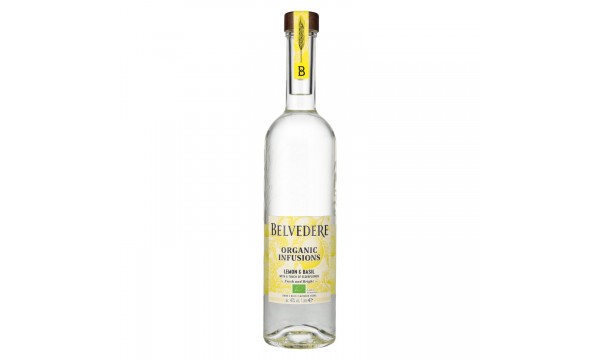 Belvedere Organic Infusions Lemon & Basil Flavoured Vodka 40% Vol. 1l