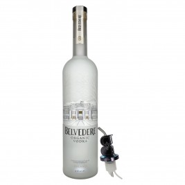 Belvedere Organic Vodka 40% Vol. 6l with pourer + LED
