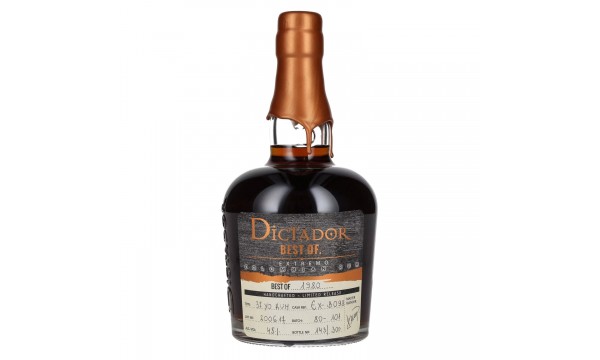 Dictador BEST OF 1980 EXTREMO Colombian Rum 37YO/200617/EX-B098 45% Vol. 0,7l