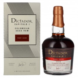Dictador CAPITULO I 20 Years Old Port Cask Colombian Aged Rum 2000 43% Vol. 0,7l dovanų dėžutėje