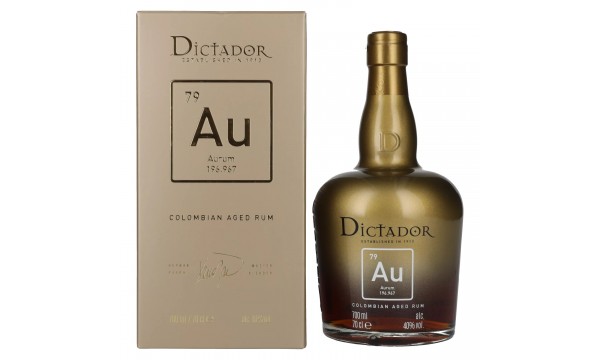 Dictador AURUM Colombian Aged Rum 40% Vol. 0,7l dovanų dėžutėje