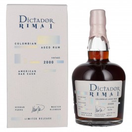 Dictador RIMA 1 22 Years Old AMERICAN OAK Cask Vintage 2000 43% Vol. 0,7l dovanų dėžutėje
