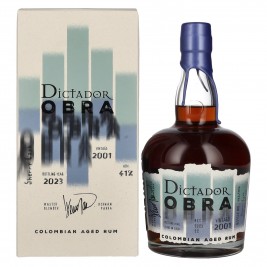 Dictador OBRA VINTAGE 22 Years Old SHERRY CASK Rum 2001 41% Vol. 0,7l dovanų dėžutėje