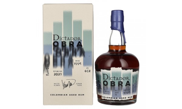 Dictador OBRA VINTAGE 28 Years Old PORT CASK Rum 1995 46% Vol. 0,7l dovanų dėžutėje