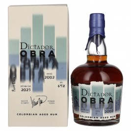Dictador OBRA VINTAGE 21 Years Old PORT CASK Rum 2002 45% Vol. 0,7l dovanų dėžutėje