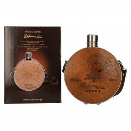Debowa Vodka Jägerflasche su dirželiu 40% Vol. 0,7l dovanų dėžutėje