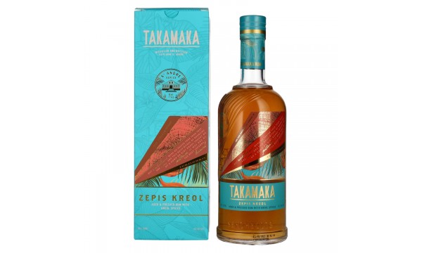 Takamaka ZEPIS KREOL Rum 43% Vol. 0,7l dovanų dėžutėje