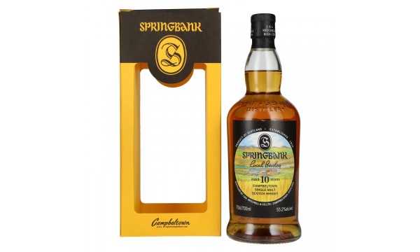Springbank 10 Years Old Local Barley Campbeltown Single Malt Scotch Whisky 55,2% Vol. 0,7l dovanų dėžutėje