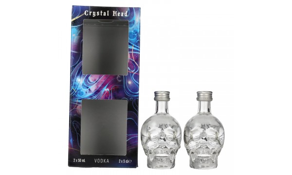Crystal Head Vodka 40% Vol. 2x0,05l dovanų dėžutėje