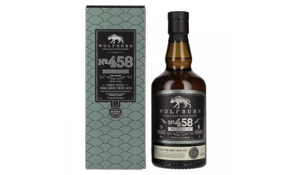 Wolfburn N°458 Single Malt Scotch Whisky Small Batch Release 46% Vol. 0,7l dovanų dėžutėje