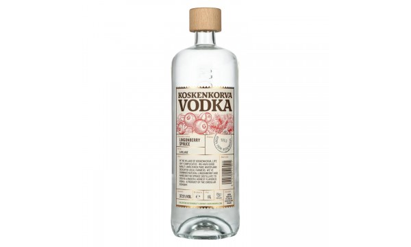 Koskenkorva Vodka LINGONBERRY SPRUCE Flavoured 37,5% Vol. 1l Koskenkorva Vodka LINGONBERRY SPRUCE Flavoured 37,5% Vol. 1l