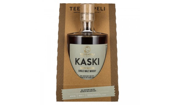 Teerenpeli KASKI Distiller's Choice Single Malt Whisky 100% Sherry Cask 43% Vol. 0,5l dovanų dėžutėje