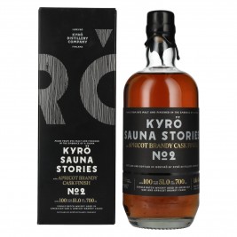 KYRÖ SAUNA STORIES Apricot Brandy Cask Finish No. 2 51% Vol. 0,7l dovanų dėžutėje
