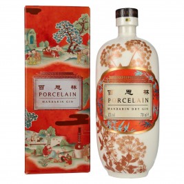 Porcelain Shanghai MANDARIN Dry Gin 43% Vol. 0,7l dovanų dėžutėje