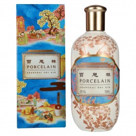 Porcelain Shanghai Dry Gin 43% Vol. 0,7l dovanų dėžutėje