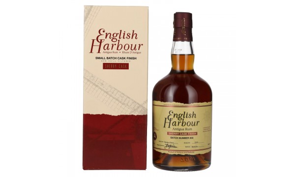 English Harbour SHERRY CASK FINISH Antigua Rum Small Batch 003 46% Vol. 0,7l dovanų dėžutėje