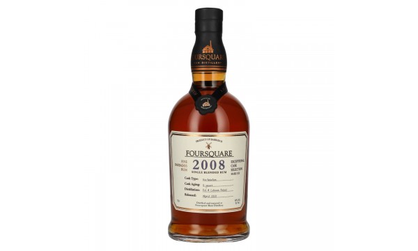 Foursquare 12 Years Old Single Blended Rum 2008 60% Vol. 0,7l