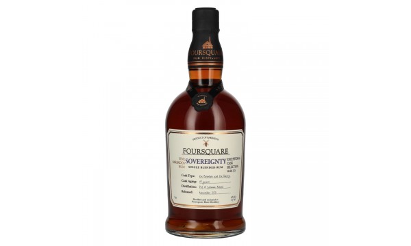 Foursquare 14 Years Old SOVEREIGNTY Single Blended Rum 62% Vol. 0,7l
