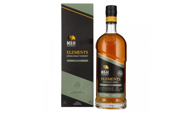 M&H ELEMENTS Peated Single Malt Whisky 46% Vol. 0,7l dovanų dėžutėje M&H ELEMENTS Peated Single Malt Whisky 46% Vol. 0,7l dovanų dėžutėje