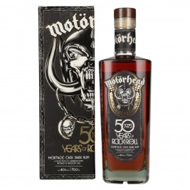 Motörhead 50 Years of Rock & Roll Heritage Cask Dark Rum 40% Vol. 0,7l dovanų dėžutėje